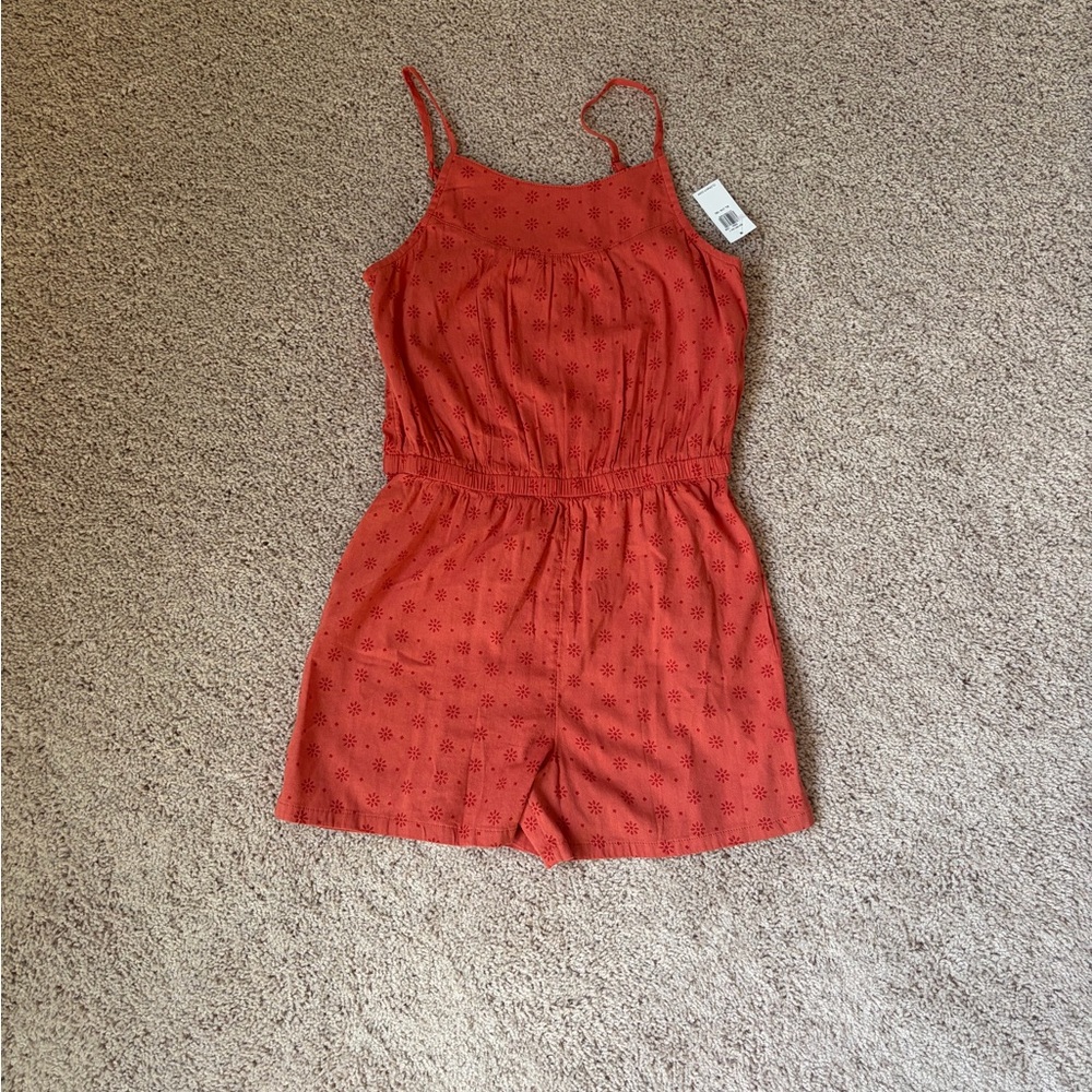 Old Navy Burnt Orange Girls Romper Size 14-16